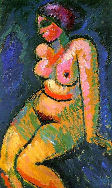 Alexei Jawlensky Seated Female Nude China oil painting art